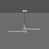 Candeeiro suspenso LED Cinto curvo de 2 luzes