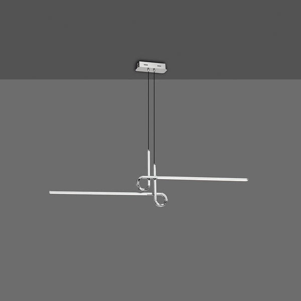 LED-Cinto pendel, buet, 2-pære i moderne design med metal- og plastelementer.