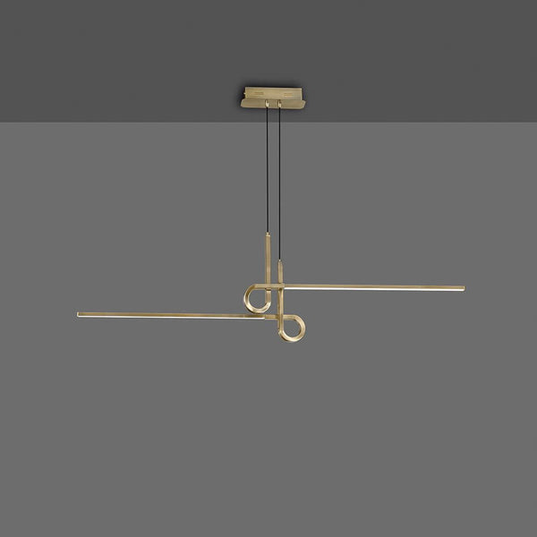 LED-Cinto pendel buet med 2 lamper i moderne design, elegant lys til stilfulde rum.