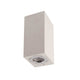 Levi Outdoor Wandlampe Eckig in eckiger Form aus Beton mit modernem Lichtdesign für Außenbereiche.