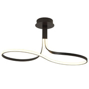 Bare LED-Loftslampe 40W i en buet form lavet af metal og plast til moderne rum.