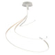 Nur Spiral Dimmbare LED Deckenleuchte Groß mit geschwungener Form in Weiß.