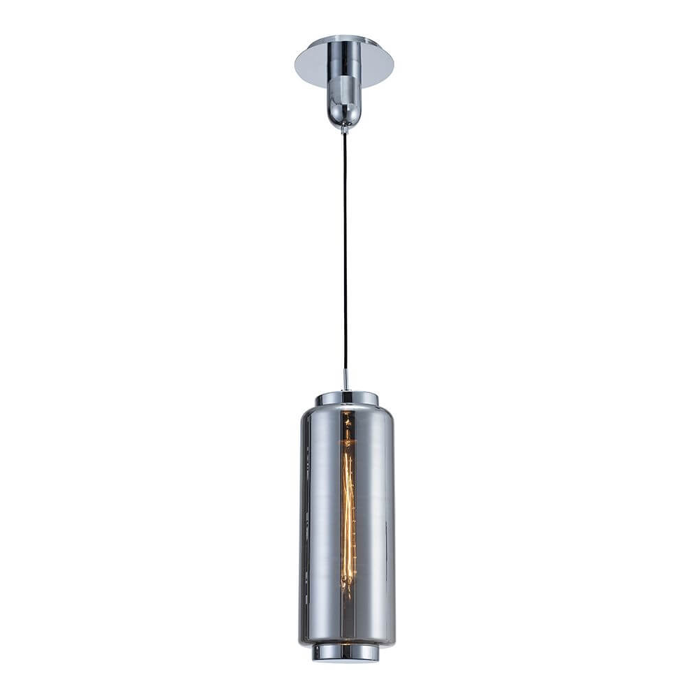 Pendellampe klein Jarras mit zylindrischer Form aus Glas und elegantem Design.