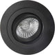 Runde Einbauleuchte Basico Gu10 in elegantem Schwarz mit klarer Lichtquelle und moderner Gestaltung.