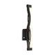 Sahara LED Wandlampe mit Touchdimmer in eleganter geschwungener Form aus Metall.