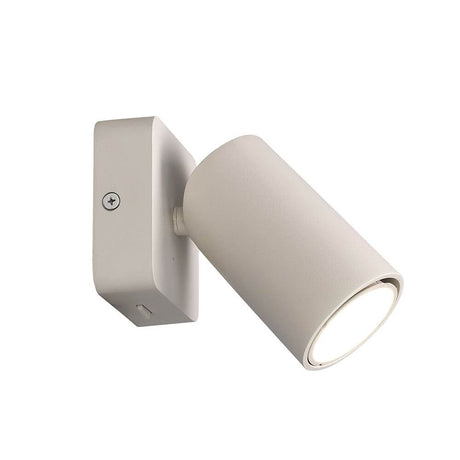 Sal vægspot med afbryder i moderne design af aluminium og jern, ideel til entre.