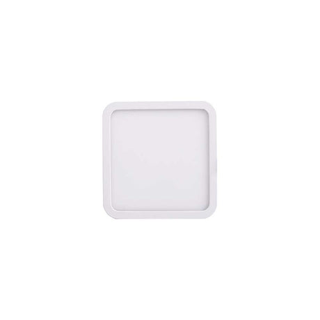 Saona Decken-LED-Einbauleuchte quadratisch in Weiß-Matt, modernes Design, Ø 22cm