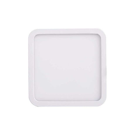 Saona Decken-LED-Einbauleuchte quadratisch in Weiß-Matt, moderne, schlichte Design, Ø 22cm.