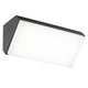 Solden horizontale Außen-LED-Wandleuchte aus Aluminium mit rechteckigem Design, ideal für überdachte Terrassen.