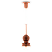 Sonata Geigen-Pendelleuchte in Kupfer, 42 cm, geigeninspiriertes Design aus Metall und Glas für Ess- und Wohnbereiche