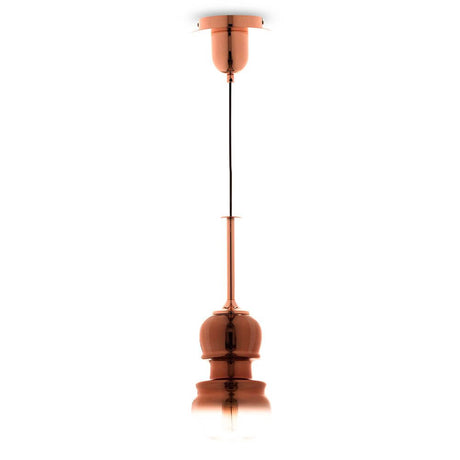 Sonata violin pendant light in bronze, modern lighting design made of metal and glass, ideal for stylish spaces.