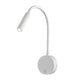 Spot-LED-Wandleuchte Lesearm Boavista in Weiß mit flexiblem Arm für modernes Zuhause