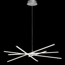 Suspension Star LED à intensité variable au design moderne en aluminium et plastique, idéale pour des espaces élégants.