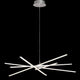 Moderne Star LED-Hängeleuchte Dimmbar in Silber und Chrom, ideal für stilvolle Räume.