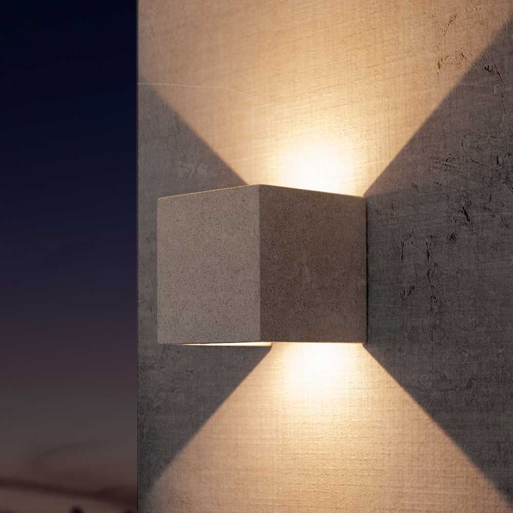 Taos Udendørs LED-væglampe Beton 