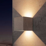 Taos Udendørs LED-væglampe Beton 
