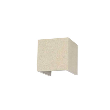 Taos Außen-LED-Wandleuchte Beton - quadratische Form aus Beton für stilvolle Außenbeleuchtung.