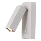 Moderne Tarifa LED-Wandleuchte mit Schalter, in elegantem Weiß, ideal für verschiedene Wohnräume.