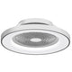 Tibet Deckenventilator mit LED Beleuchtung in modernem Design und runder Form
