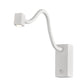 LED-Wandlampe Eckig Boavista mit Lesearm in modernem Design mit flexiblem Lesearm und eckiger Form.