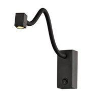 LED-square wall light Boavista with reading arm in a modern design and high-quality workmanship