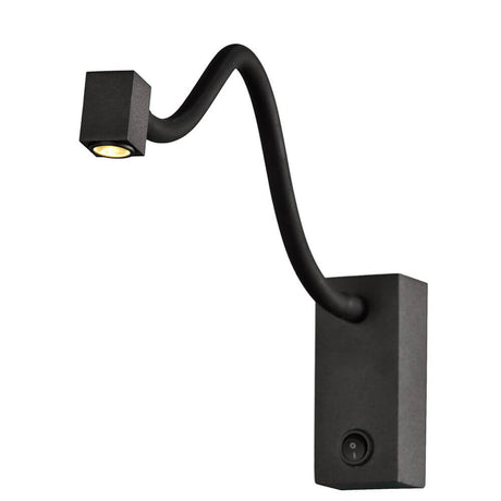 LED-Wandlampe Eckig Boavista mit Lesearm in modernem Design und hochwertiger Verarbeitung