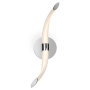 LED-Wandleuchte Armonia elegante Wandleuchte mit geschwungener Form aus Metall und Kunststoff
