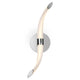 LED-Wandleuchte Armonia elegante Wandleuchte mit geschwungener Form aus Metall und Kunststoff