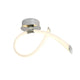 Moderne LED-Wandleuchte Schleife Armonia in geschwungener Form aus Metall und Kunststoff.
