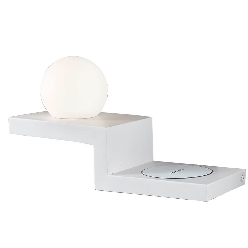Zanzibar Stufen Kugel-LED-Wandleuchte mit Ladegerät in modernem Design und hochwertiger Verarbeitung.