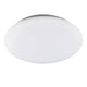 Zero II Cool Light LED-Deckenleuchte Weiß in runder Form mit Metall- und Acryloberfläche.
