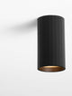 Mare Deckenleuchte GU10 Ø 5,5cm in modernem Design mit black color und goldfarbener Innenseite.