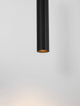 Mare Pendelleuchte Ø 5,5cm Geriffelt in elegantem Schwarz, moderne Lichtgestaltung für Ihr Zuhause.