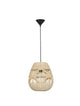 Marlo Pendelleuchte Birne Beige Rattan aus hellem Rattan im Ethno- und Skandinavischen Stil, ideal für jeden Raum.