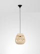 Marlo Pendelleuchte Birne Beige Rattan, helle Rattanleuchte im Ethno-Stil, modern und einladend.