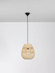 Marlo Pendelleuchte Birne Beige Rattan aus Rattan, perfekt für ethno-inspirierte Wohnräume.