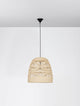Marlo Pendelleuchte Glocke Beige Rattan im ethno-skandinavischen Design aus Rattan.