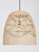 Marlo Pendelleuchte Glocke Beige Rattan aus hochwertigem Rattan, perfektes Design für Wohn- oder Esszimmer.