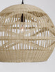 Marlo Pendelleuchte Kuppel Beige Rattan aus Rattan mit elegantem Design für gemütliche Räume.