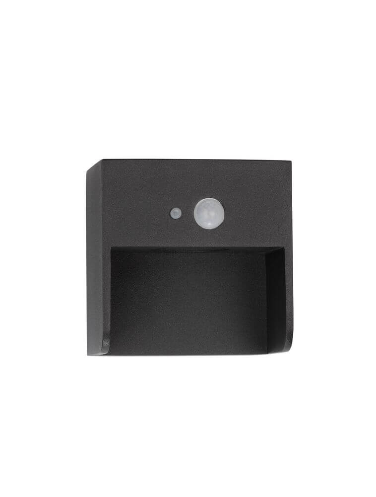 Marta LED Außenwandleuchte 3000K Anthrazit IP65 mit Sensor in modernem Design, ideal für den Außenbereich.
