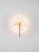 Maru Wandleuchte 3000K Gold aus Marmor mit goldenem Gestell, moderne Wandbeleuchtung für elegantes Ambiente.