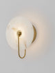 Maru Wandleuchte 3000K Gold mit elegantem Design und weichem Licht, ideal für Wohnräume.
