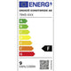 Energieeffizienzlabel für Massa LED Wegeleuchte Anthrazit, klares Acrylglas mit F-Klasse.