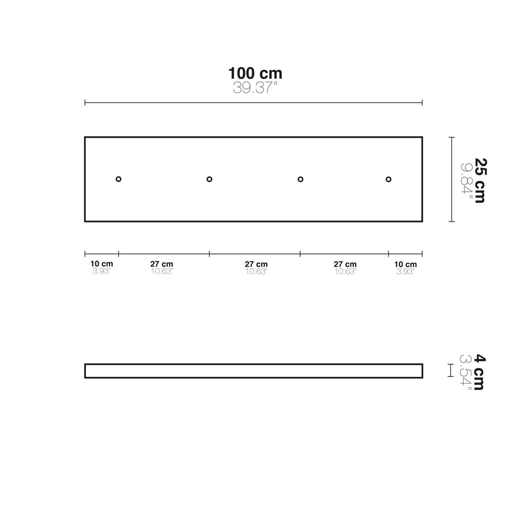 Multiple canopy lamp beam individually