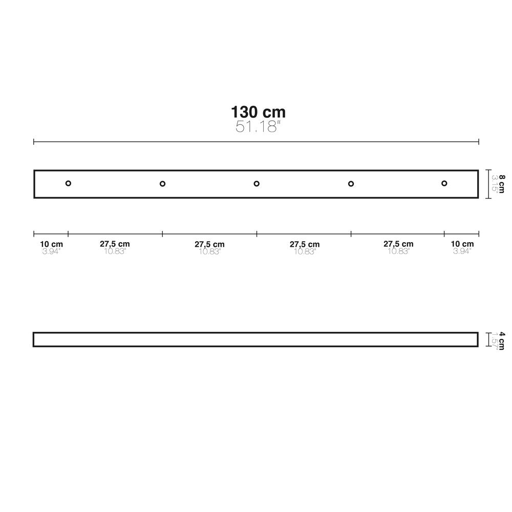 Multiple canopy lamp beam individually