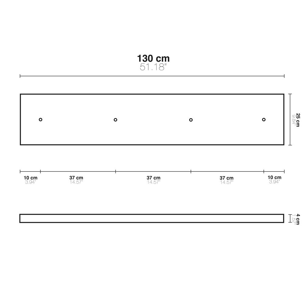 Multiple canopy lamp beam individually