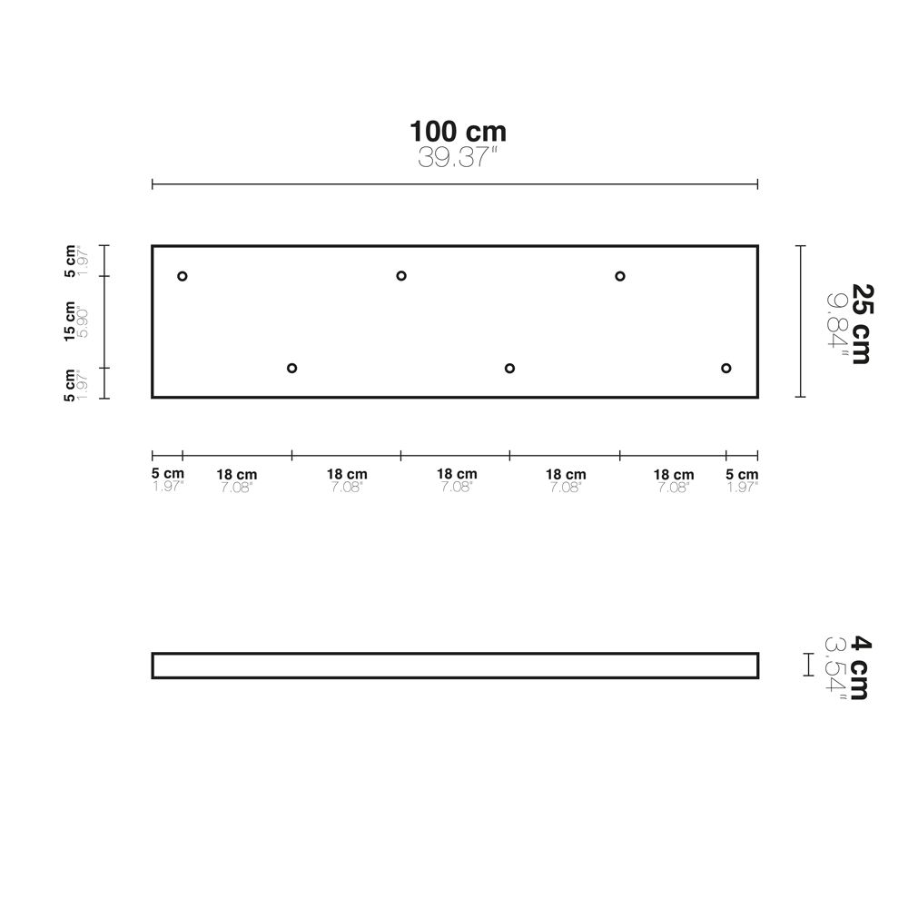 Multiple canopy lamp beam individually