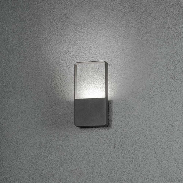 Matera LED Wandleuchte 6W aus Aluminium in Anthrazit, moderne Wandlampe für stilvolle Beleuchtung