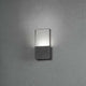Matera LED Wandleuchte an einer grauen Wand installiert, stilvoll und modern, 6W Aluminium in Anthrazit.