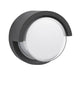 Max LED Außenwandleuchte Ø 10cm 3000K Dunkelgrau IP65 mit modernem Design und warmweißem Licht.